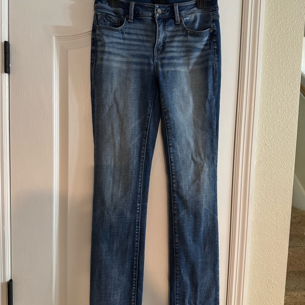 Blue Straight Leg Classic Jeans